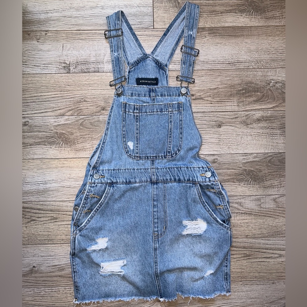 Aeropostale Denim Overall Dress